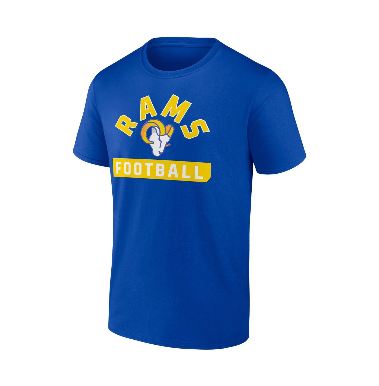 Мужские футболки Fanatics Royal/White Los Angeles Rams Two-Pack 2023 Schedule T-Shirt Combo Set — фото 2