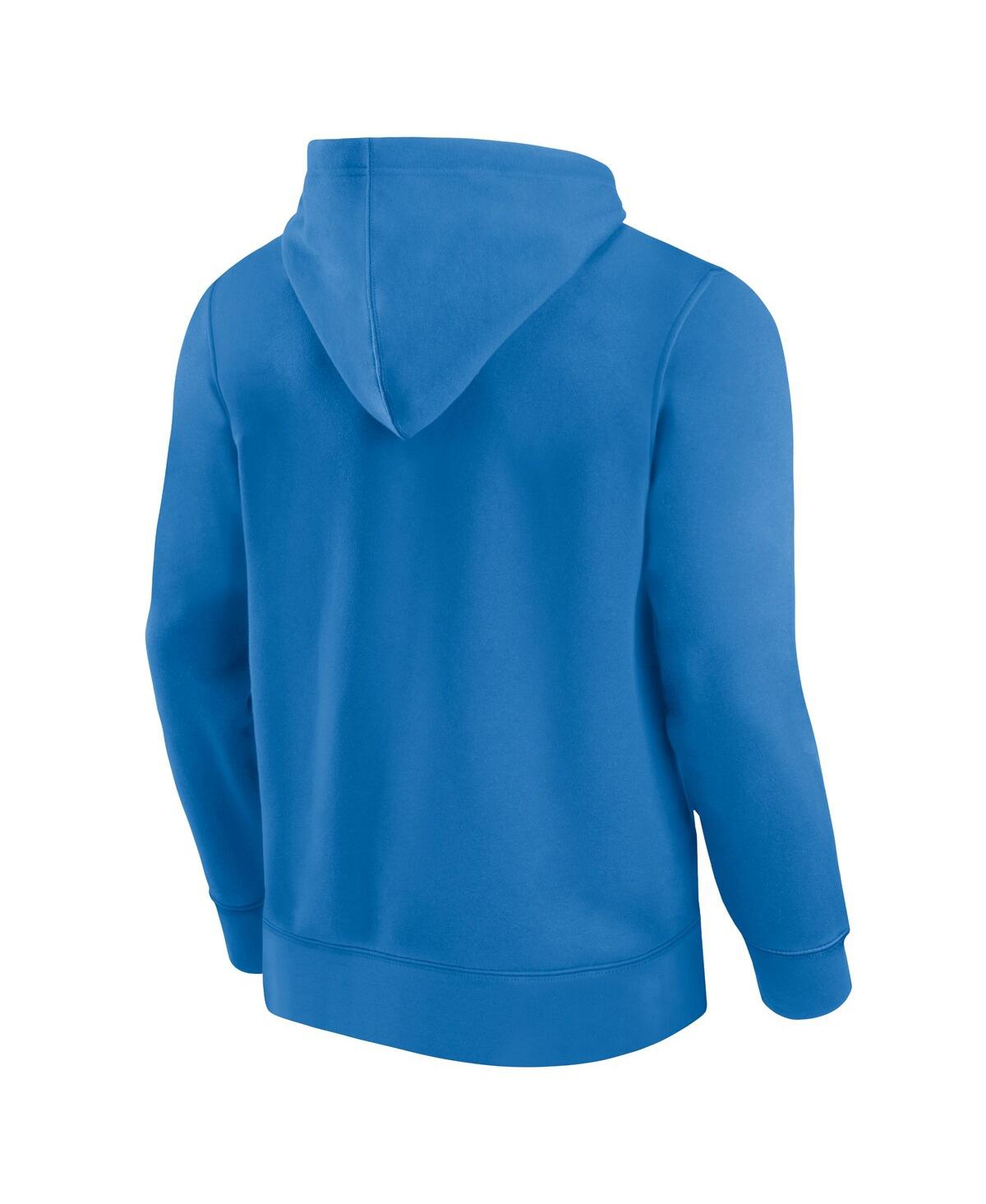 Fanatics Men's Royal Seattle Mariners Plan For Adversity Henley Fleece Pullover Hoodie In Royal,cream