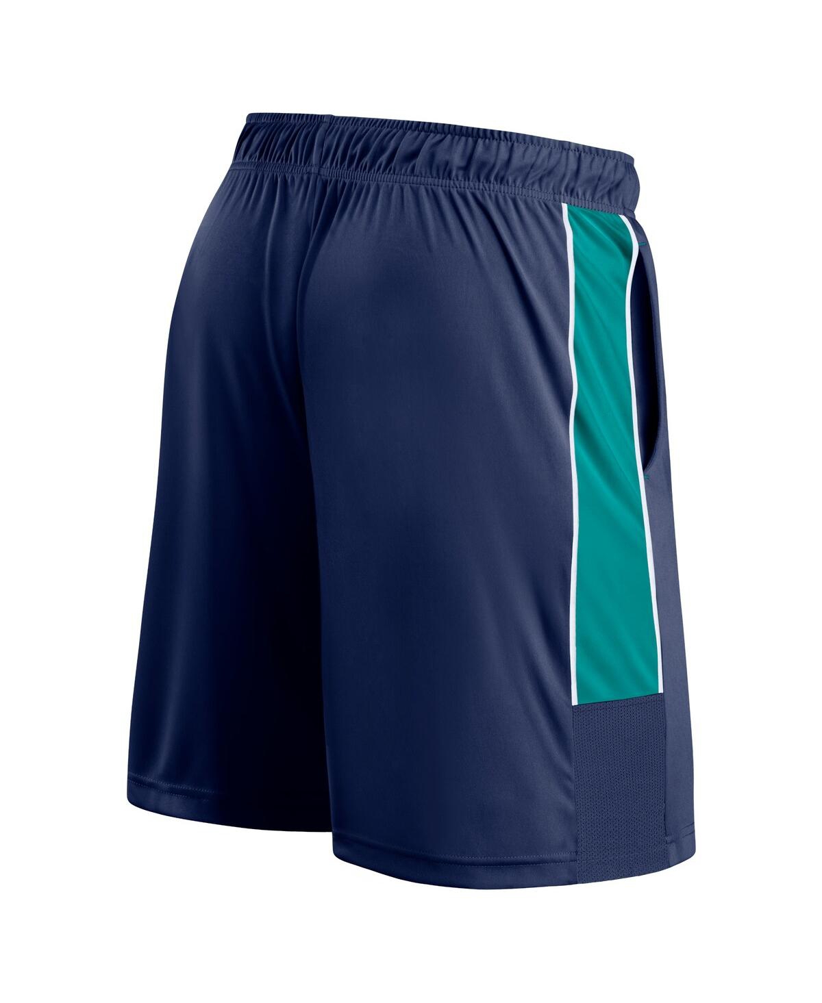 Fanatics Men'sSeattle Mariners Win the Match Defender Shorts - Navy, Aqua