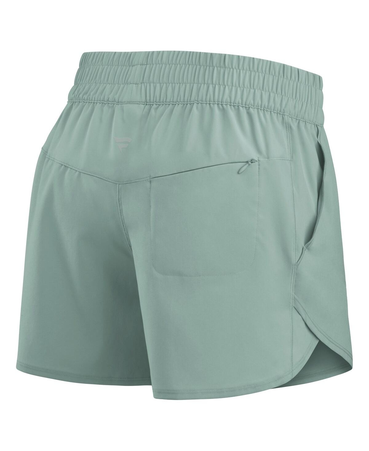 Fanatics Women's Green New York Yankees Studio Woven Vibe Shorts In Green