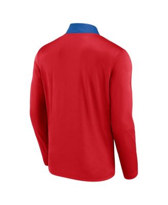 Men's Red Philadelphia Phillies Unstoppable Quarter-Zip Top