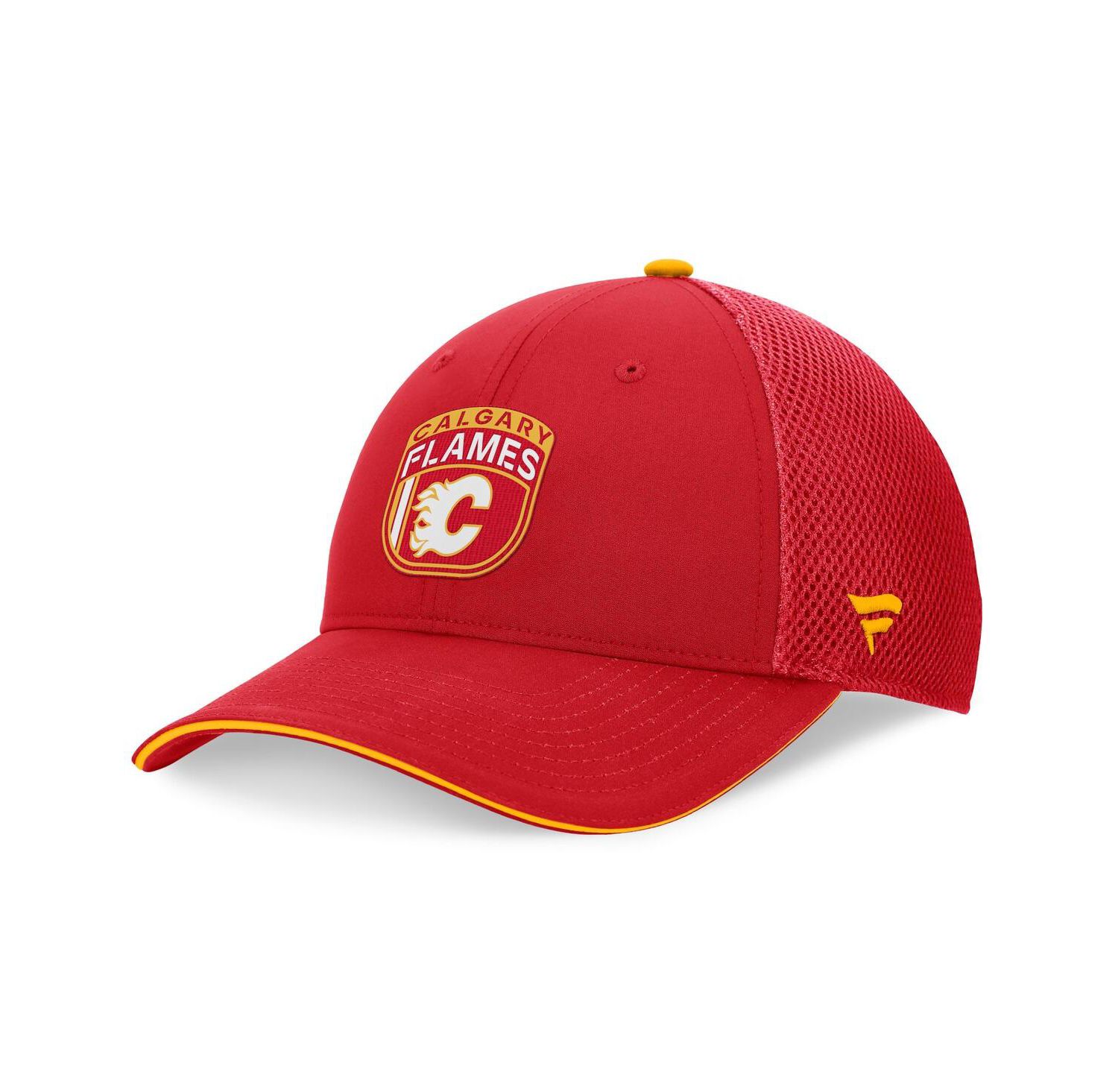 Men's Red Calgary Flames 2024 NHL Draft on Stage Trucker Adjustable Hat