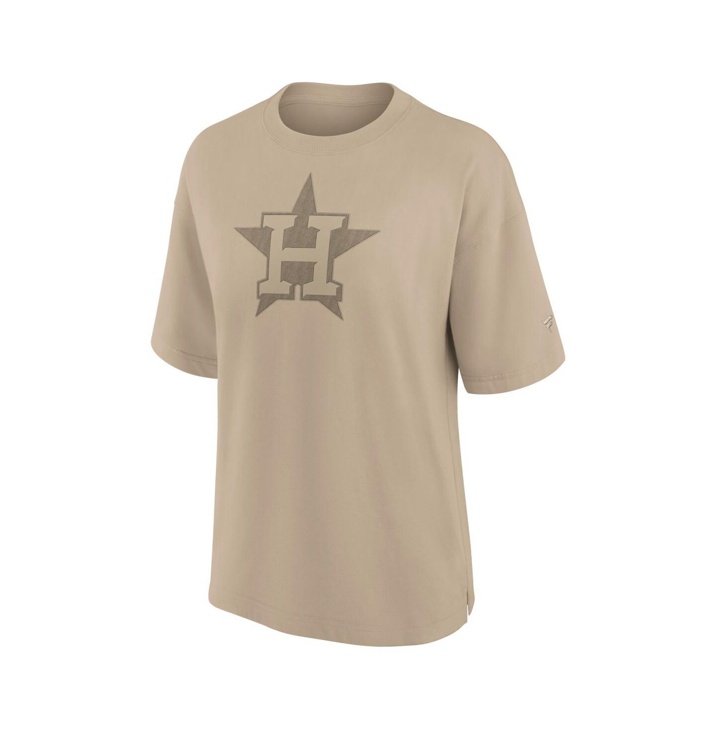 Женская футболка Fanatics Khaki Houston Astros Elements Oversized — фото 2