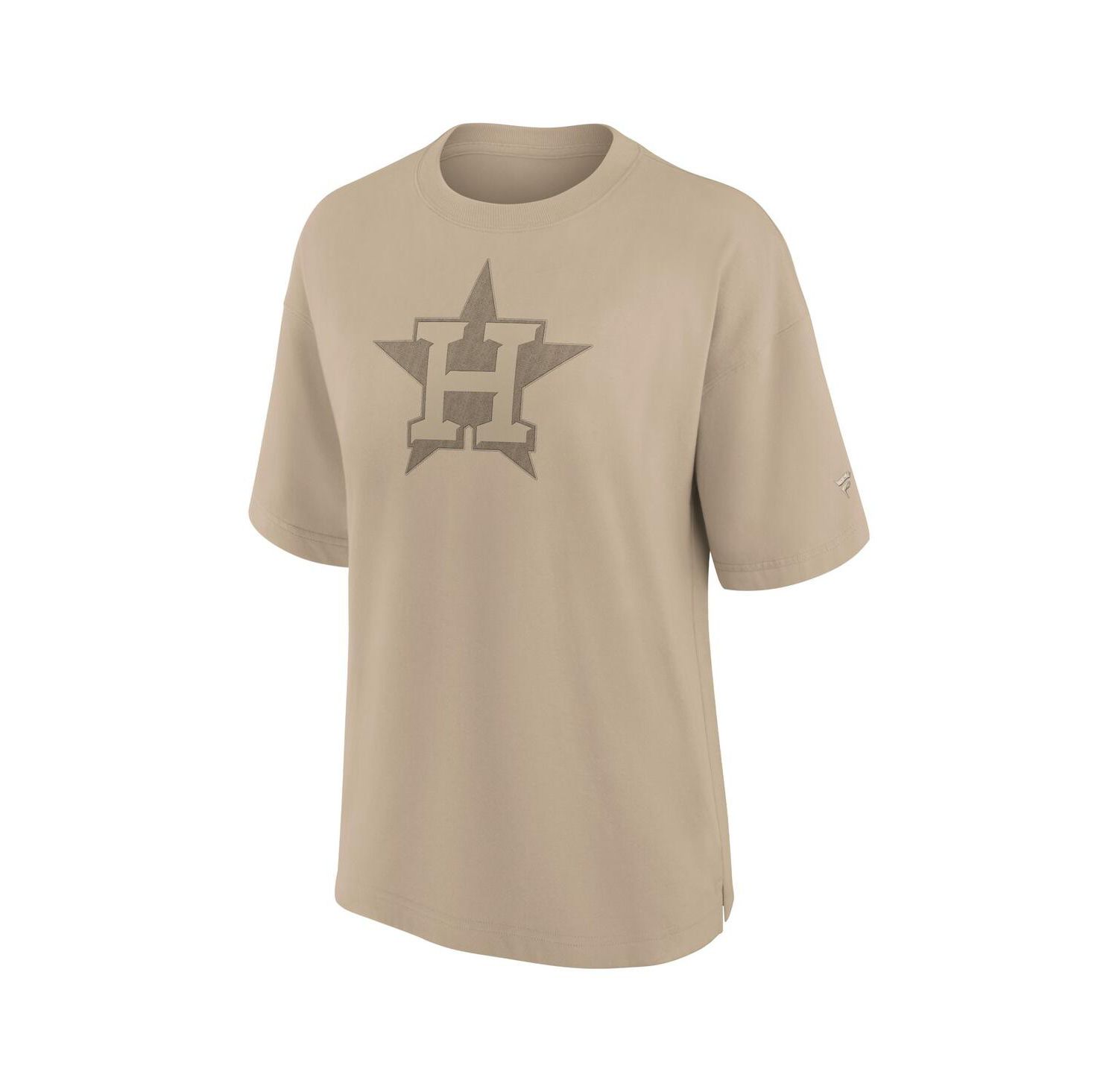 Women's Khaki Houston Astros Elements Oversized T-Shirt