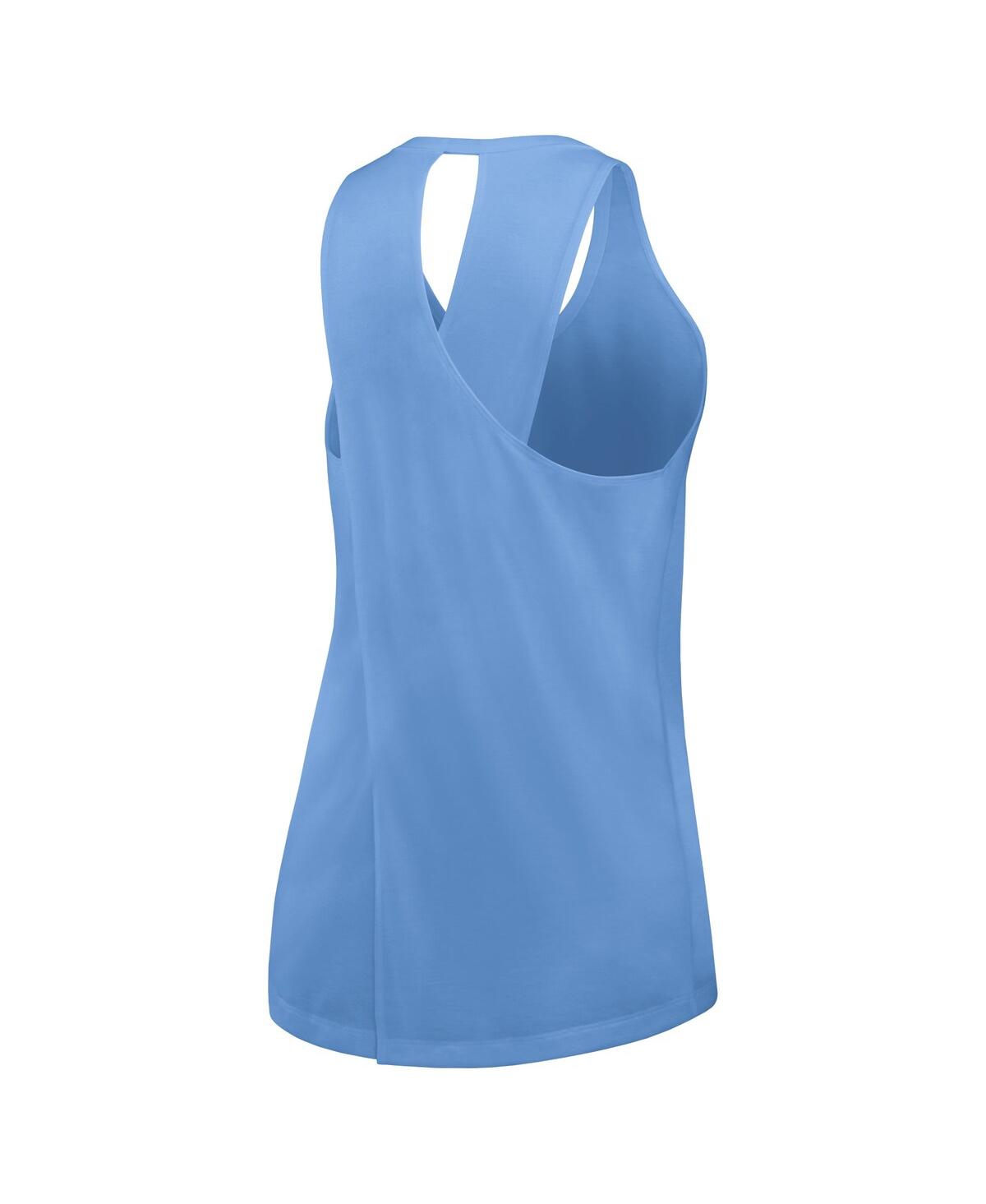 JORDAN WOMEN'S CAROLINA BLUE NORTH CAROLINA TAR HEELS PRIMETIME OPEN BACK TANK TOP 