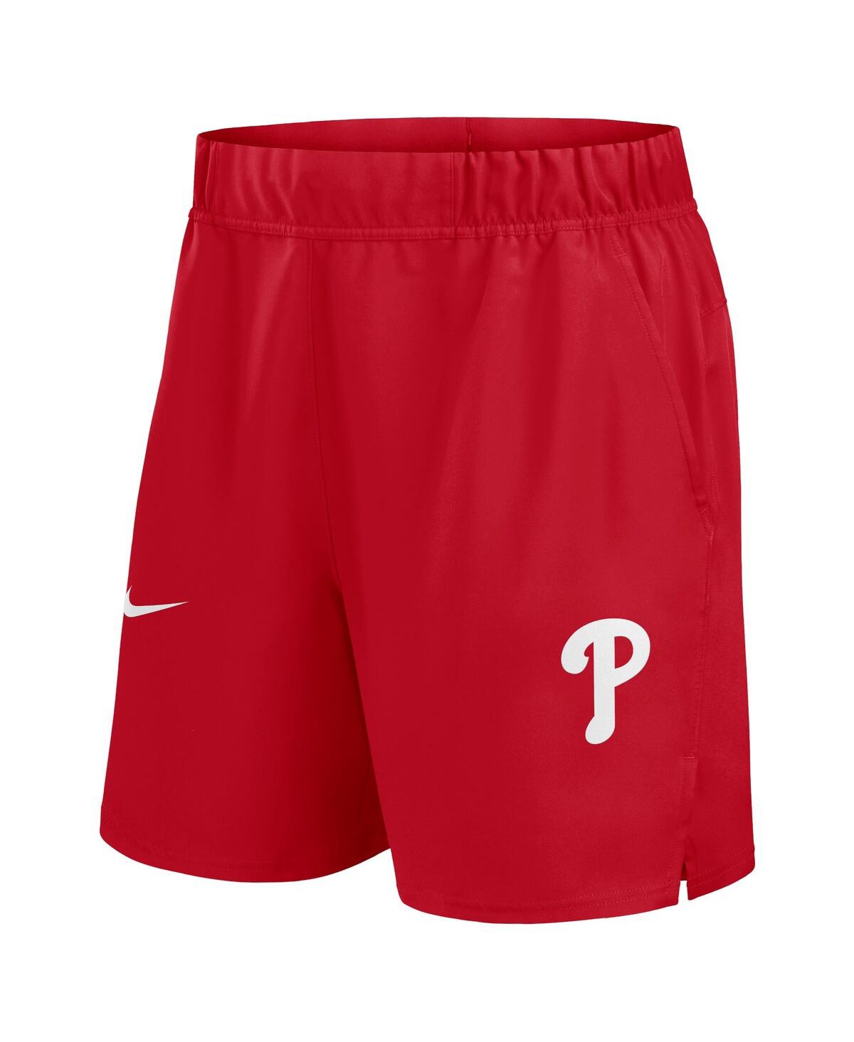 Nike Men'sPhiladelphia Phillies Woven Victory Performance Shorts - Red