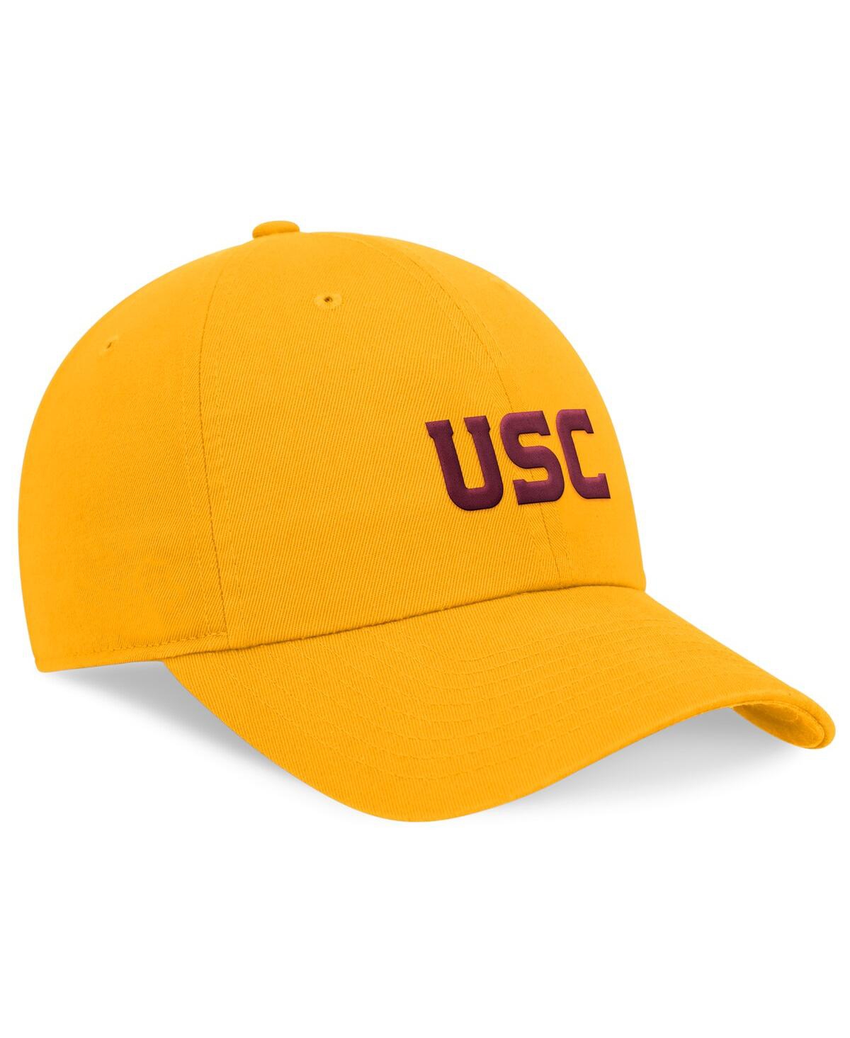 Nike Usc Trojans On-field Club  Unisex Dri-fit College Adjustable Hat In Gold