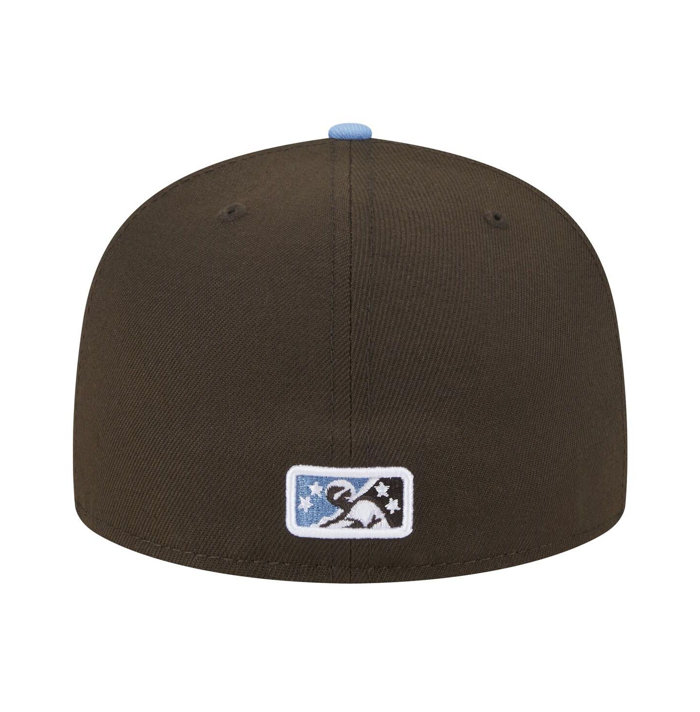 Мужская кепка New Era Brown Lehigh Valley IronPigs Theme Night Shoofly 59FIFTY Fitted Hat — фото 3