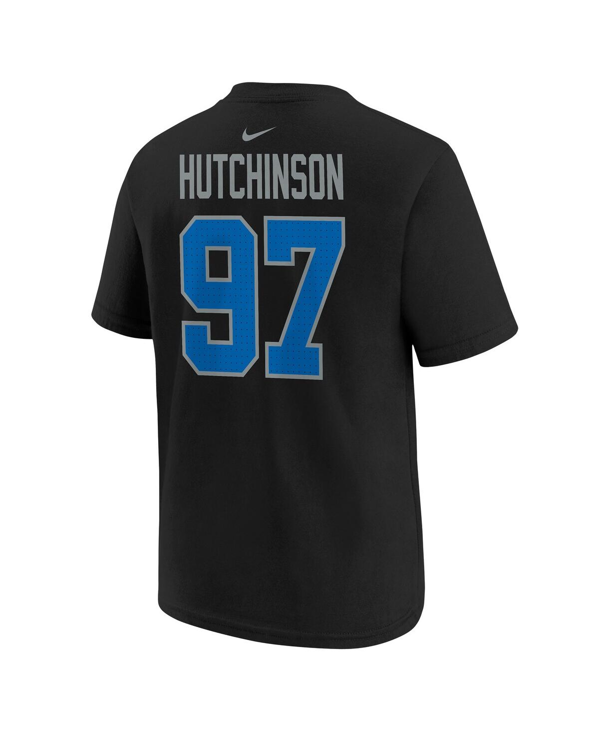 Nike Big Boys and Girls Aidan HutchinsonDetroit Lions Player Name Number T-Shirt - Black