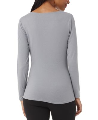 Women's Long-Sleeve Scoop-Neck Top 