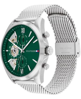 Men's Multifunction Silver Stainless Steel 43.5mm