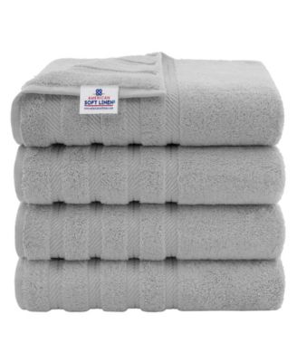 Edison Luxury 100% Turkish Cotton 4-Piece Bath Towel Set