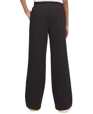 Big Girls Wide-Leg Fleece Sweatpants