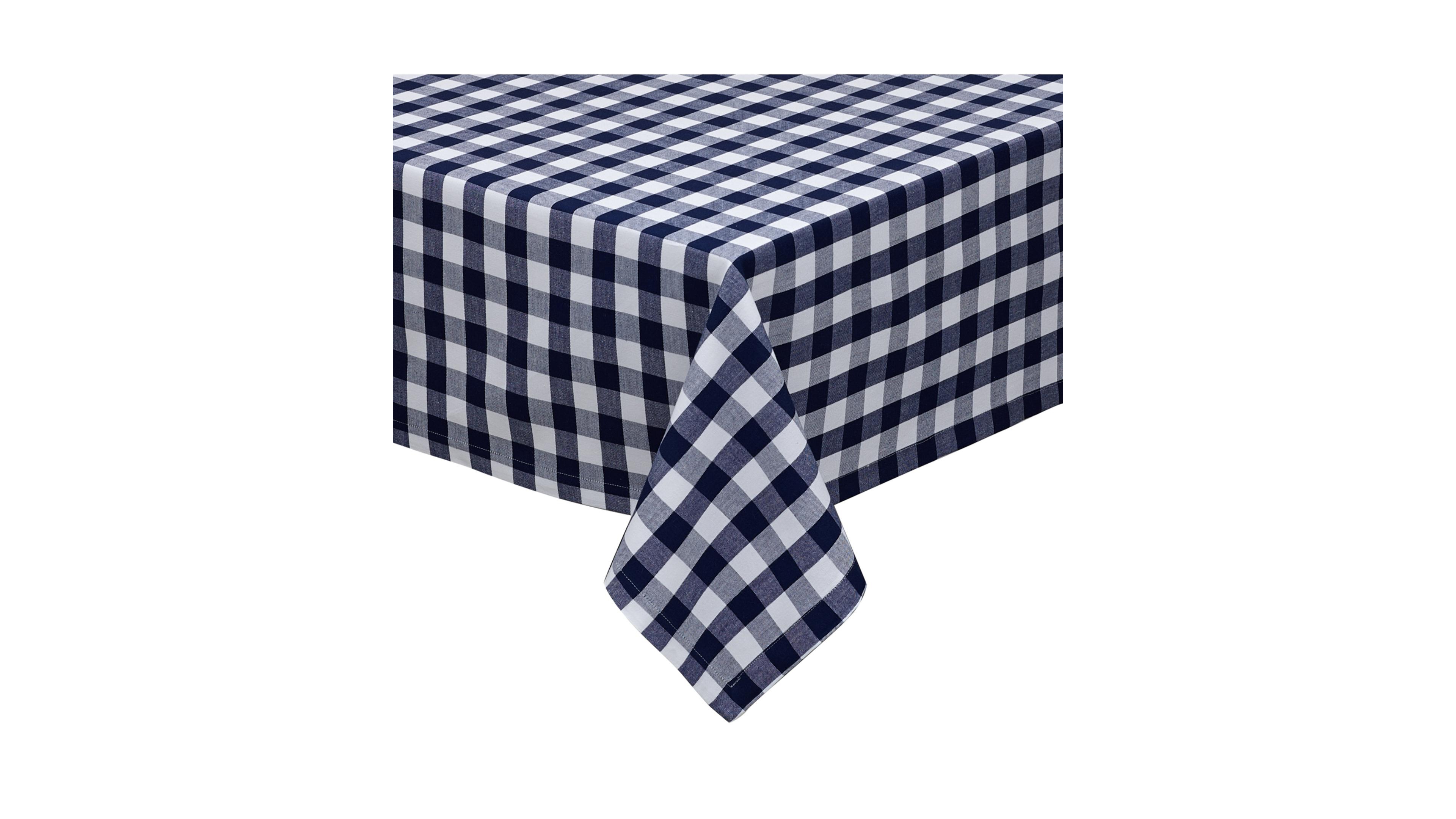 Design Imports Checkers Tablecloth,60"x84"