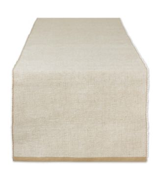 Design Imports Fine Ribbed Table Runner 13x72 inches