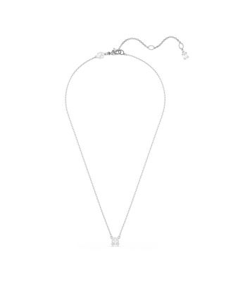 Stilla Pendant Square Cut, White, Necklace