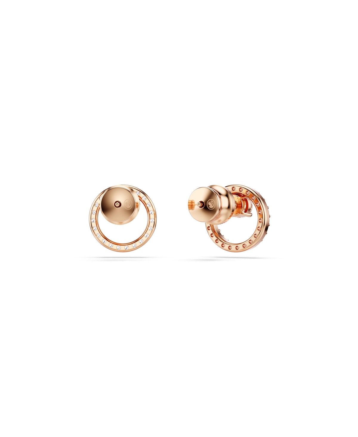 Swarovski Constella Stud Earrings In Rose Gold