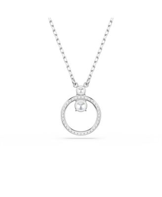 Constella Pendant, Round Cut, White Necklace