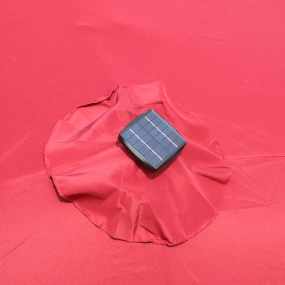 15' x 9' Double-Sided Crank Patio Umbrella with Vent and UV Protection