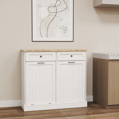 UV Sanitizer Trash Cabinet w/ Drawers
