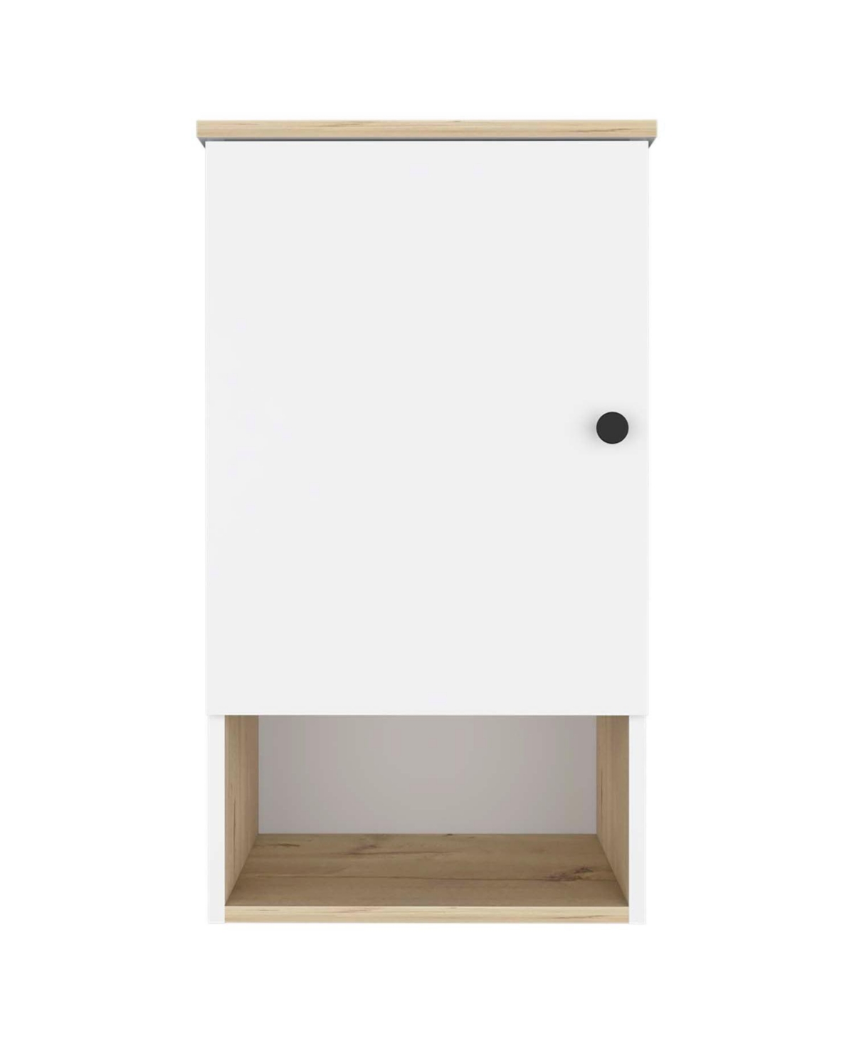 Alaska Medicine Cabinet in melamine, With Three Storage Shelves, Single Door Cabinet - Assorted pre-pack