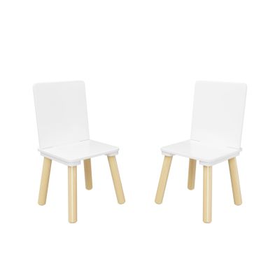 Streamdale Sturdy Kids Table and Chairs Set in White