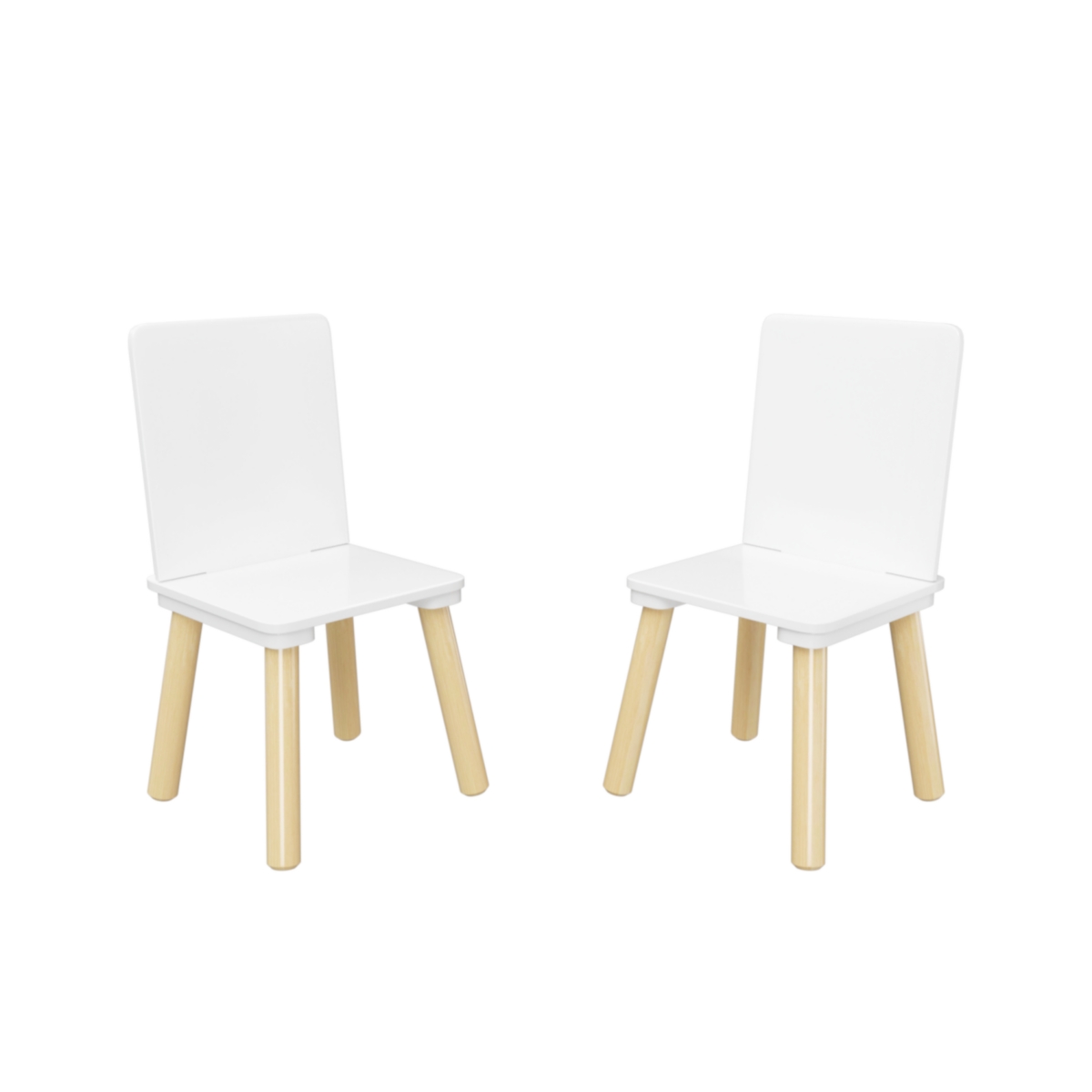 Streamdale Furniture Sturdy Kids Table and Chairs Set - White
