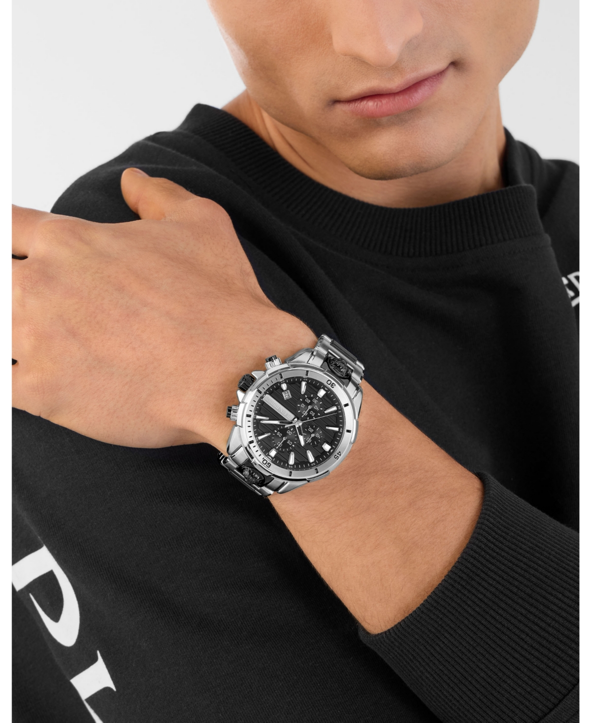 Plein Sport Men's Impact Chronograph Date QuartzBracelet 46mm - Two Tone