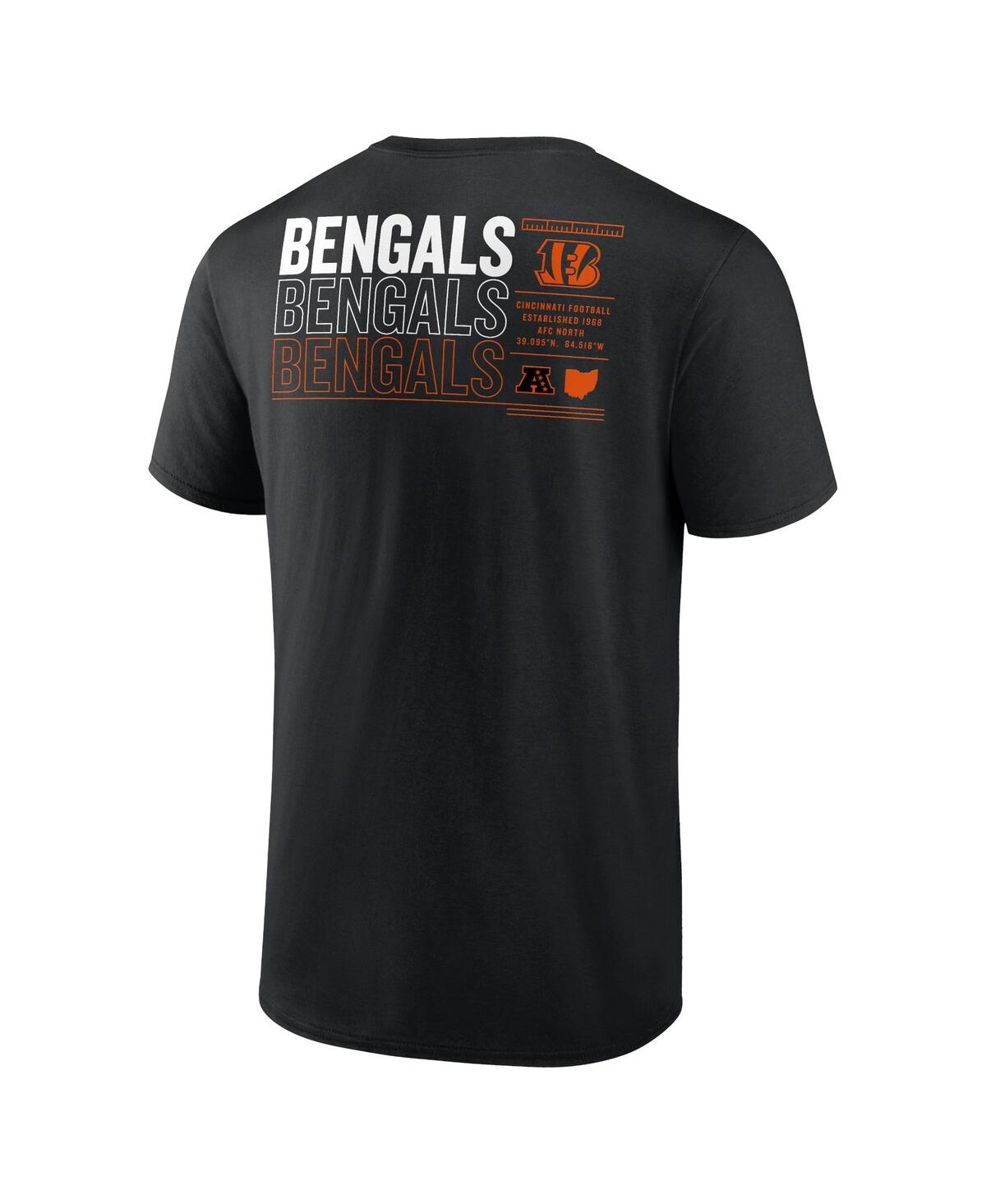 Fanatics Men'sCincinnati Bengals Repeat Stats T-Shirt - Black