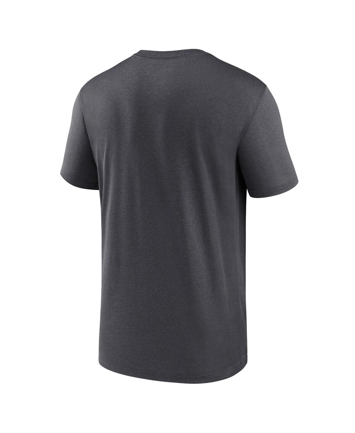 Jordan Men's Anthracite North Carolina Tar Heels Primetime Legend Icon Performance T-shirt In Anthracite