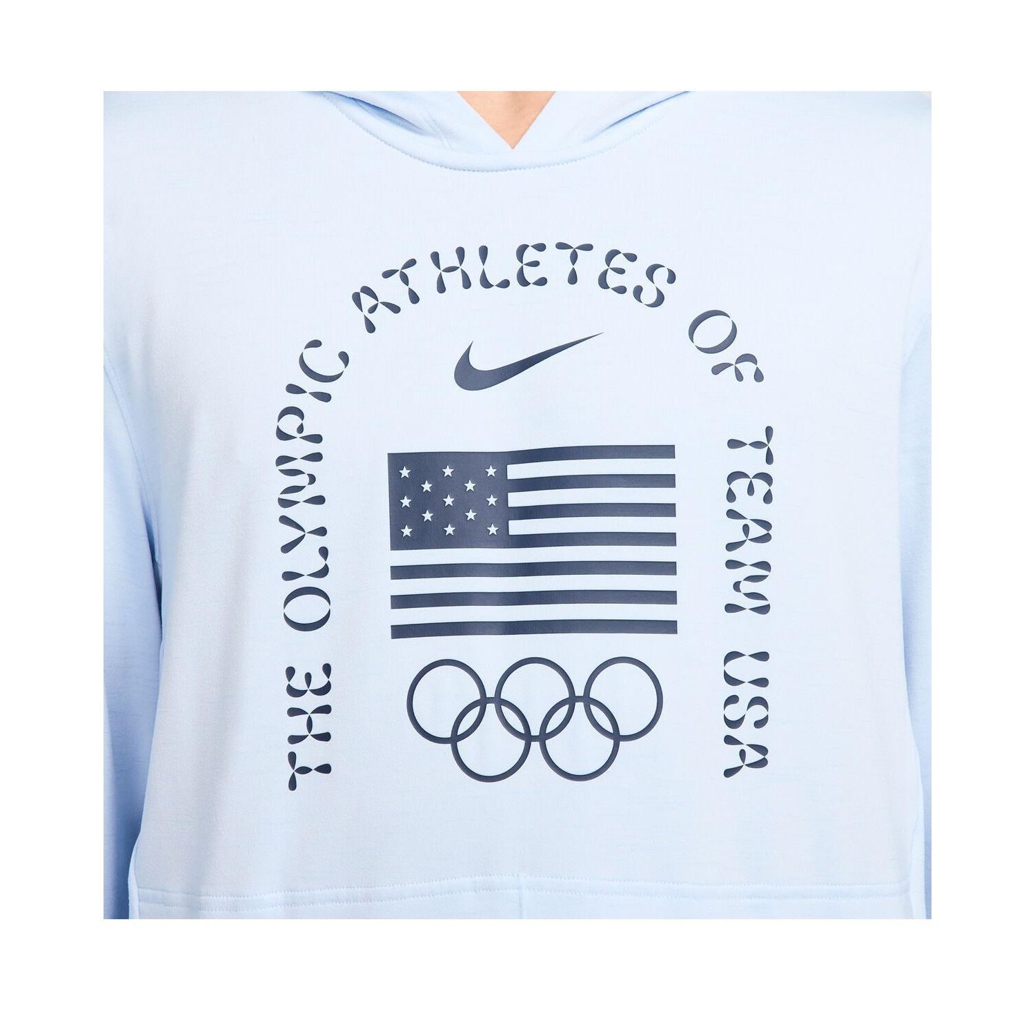 Men's Light Blue Team USA Restore Yoga Long Sleeve Hoodie T-Shirt
