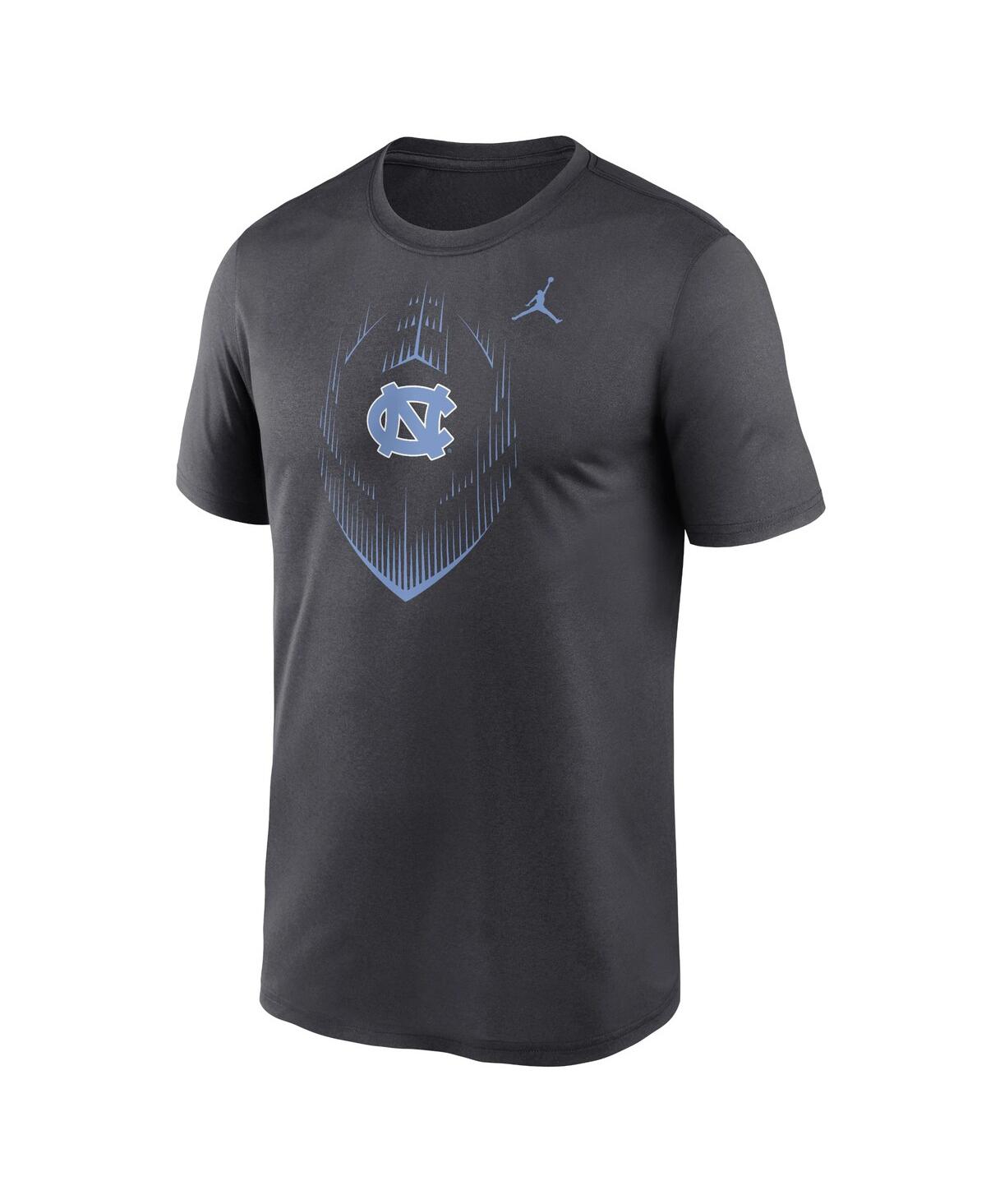 Jordan Men's Anthracite North Carolina Tar Heels Primetime Legend Icon Performance T-shirt In Anthracite