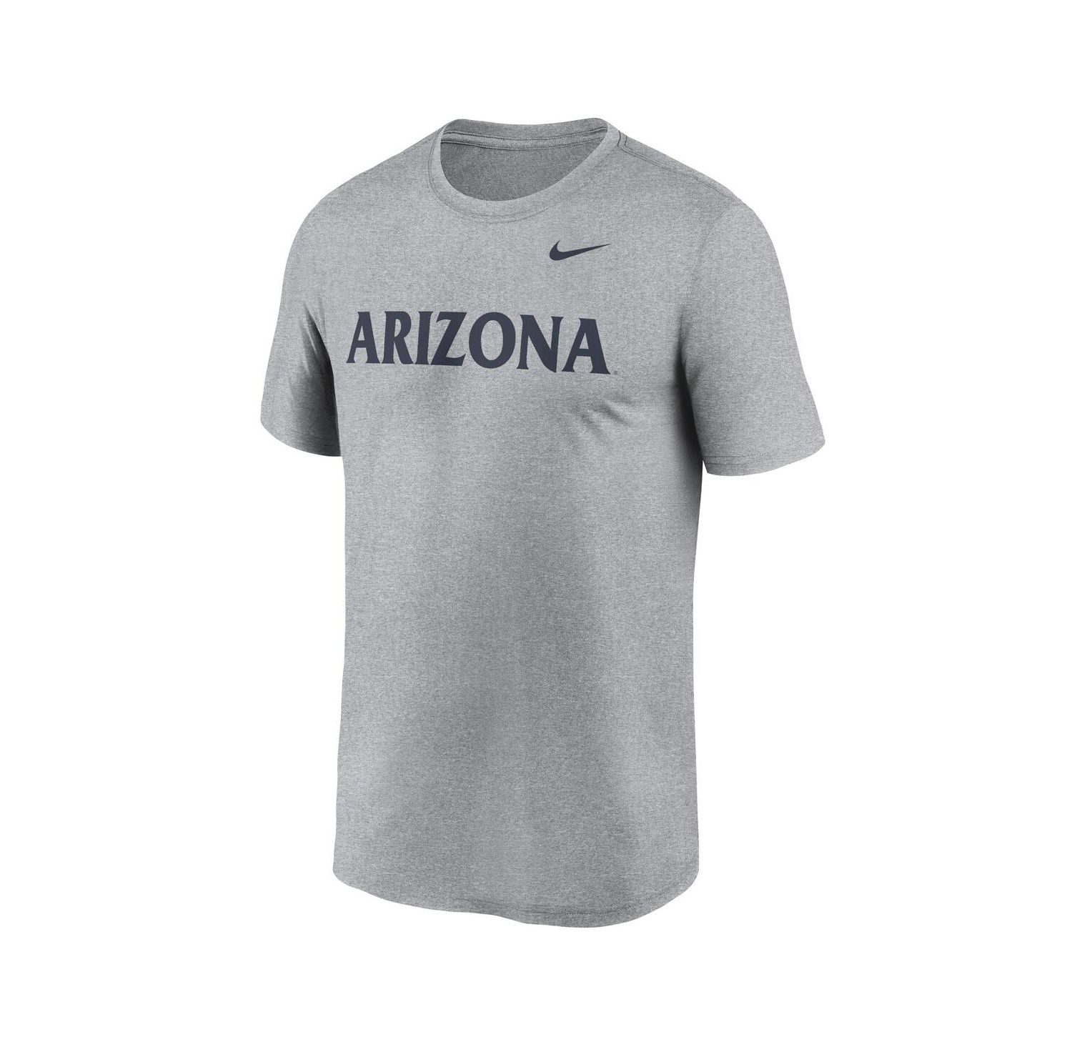 Men's Heather Gray Arizona Wildcats Primetime Legend Wordmark T-Shirt