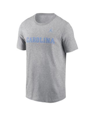 Men's Heather Gray North Carolina Tar Heels Primetime Evergreen Wordmark T-Shirt