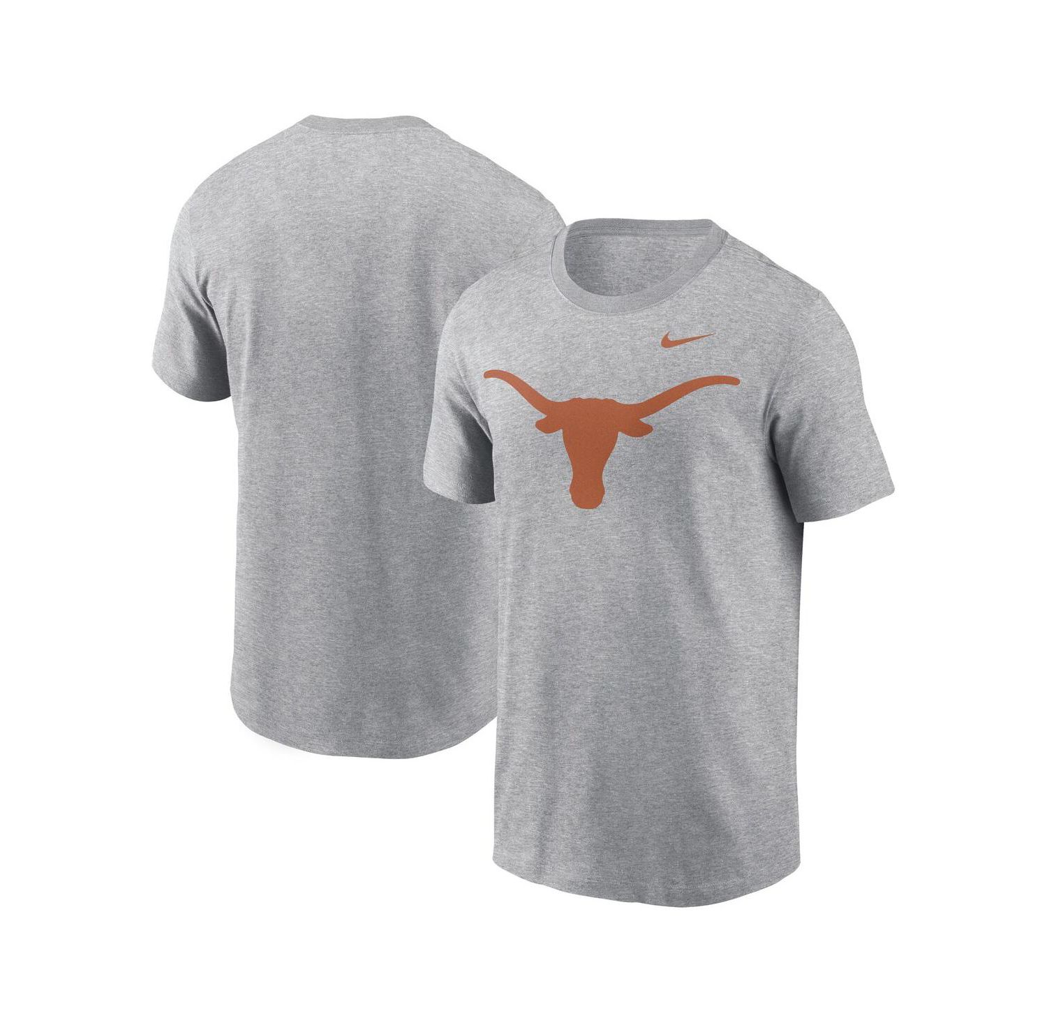 Men's Heather Gray Texas Longhorns Primetime Evergreen Logo T-Shirt