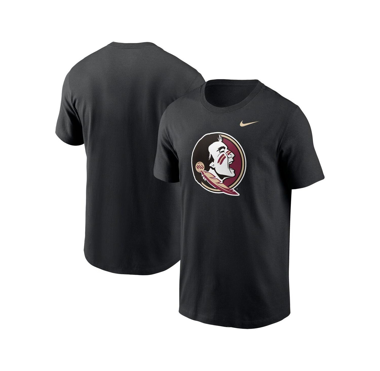 Men's Black Florida State Seminoles Primetime Evergreen Logo T-Shirt