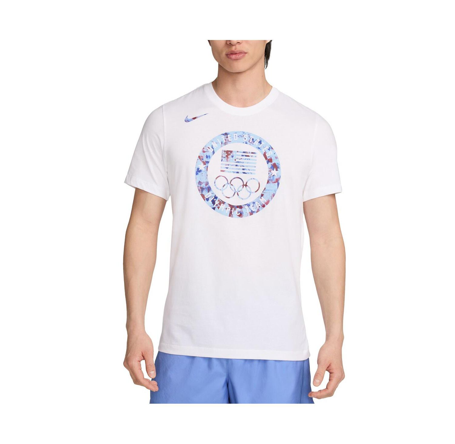 Men's White Team USA Puck Club T-Shirt