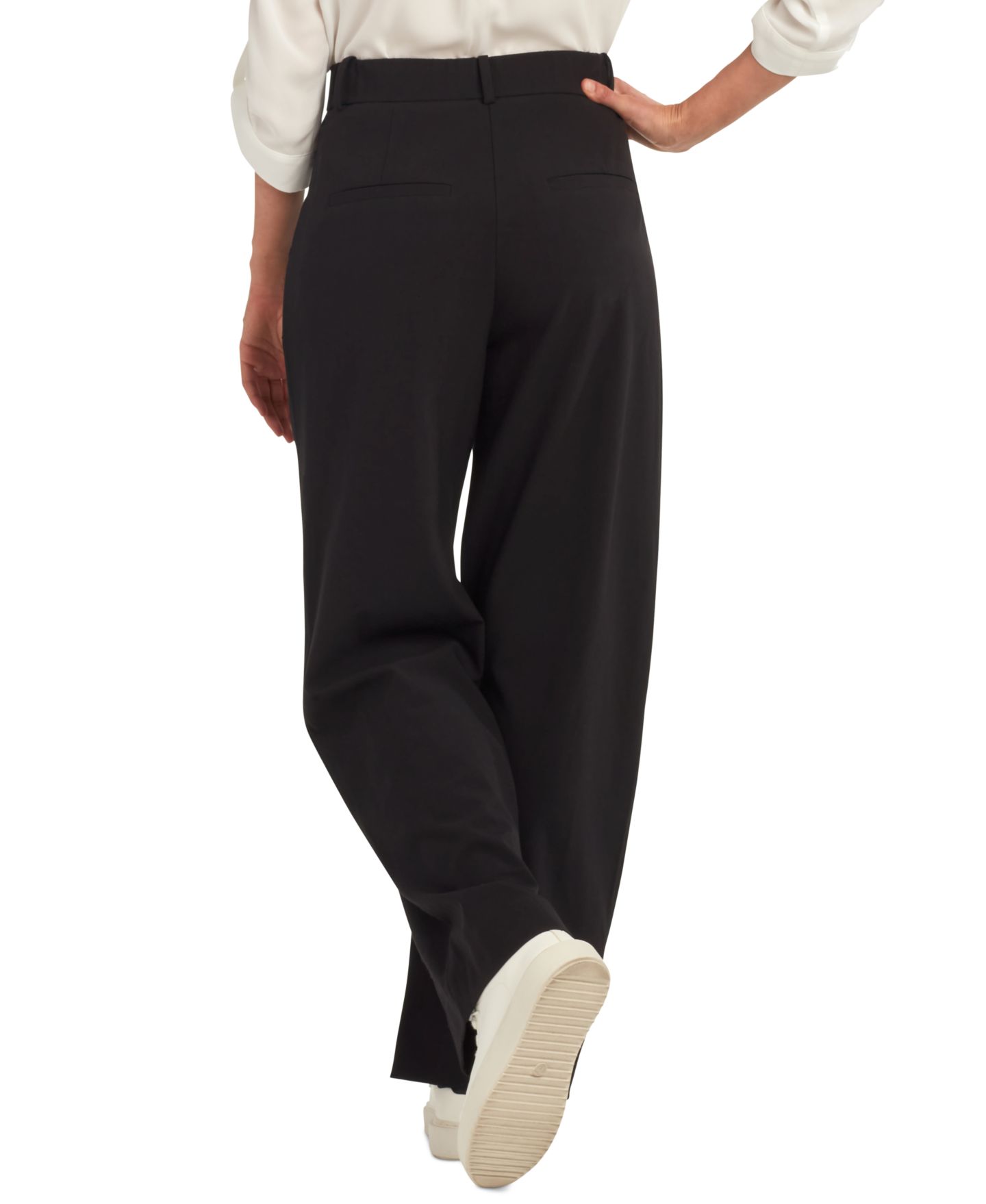 Женские брюки BCX Juniors' Pleated-Front Wide-Leg, цвет: Чёрный — фото 5