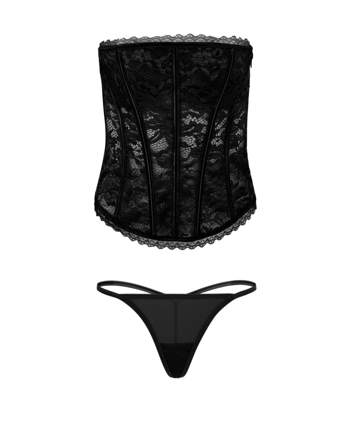 Adore Me Women's Hailey Lined Corset & G-string Set