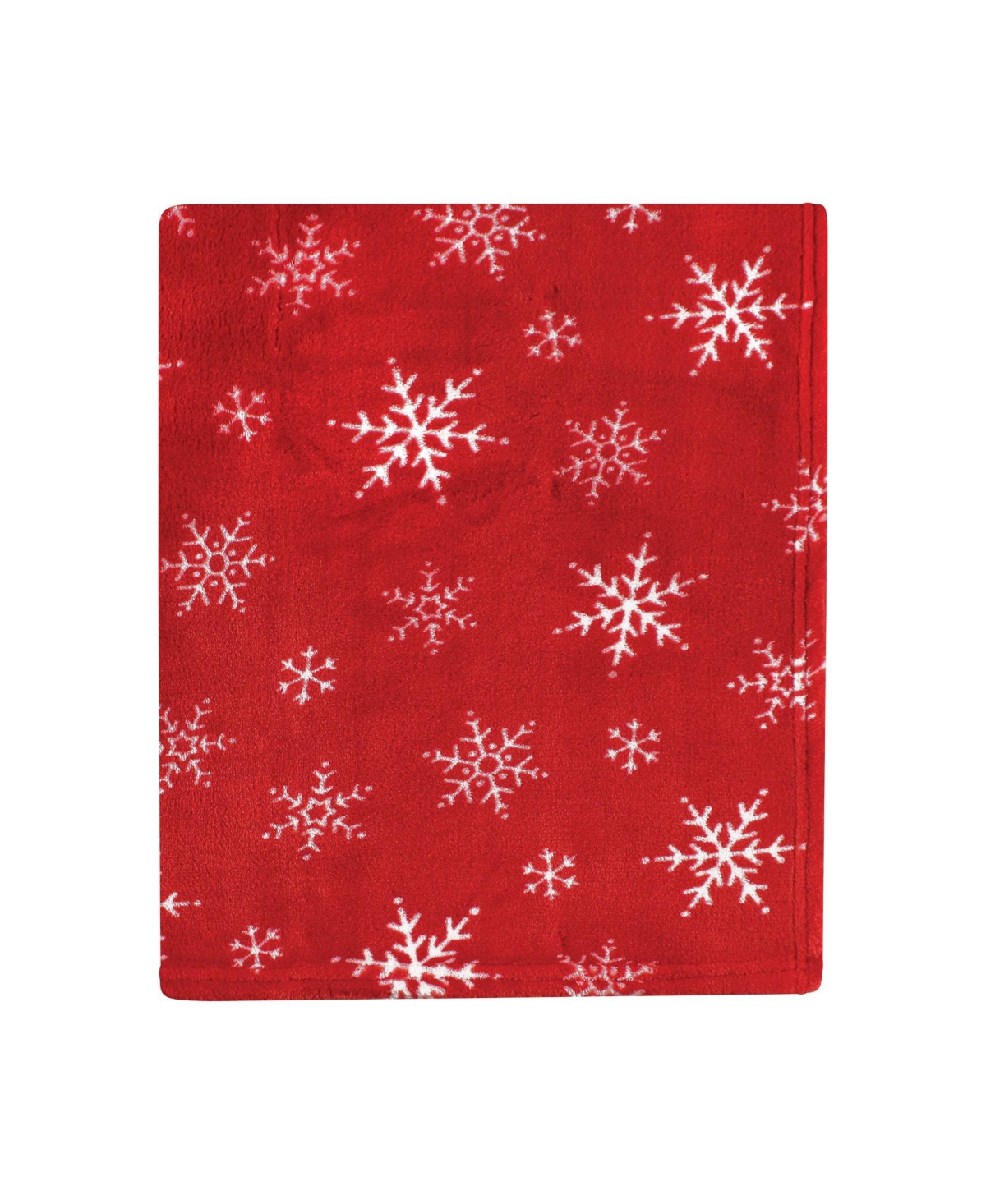 Hudson Baby Unisex Baby Silky Plush and Coral Fleece Blanket, 30x36 inches - White tartan