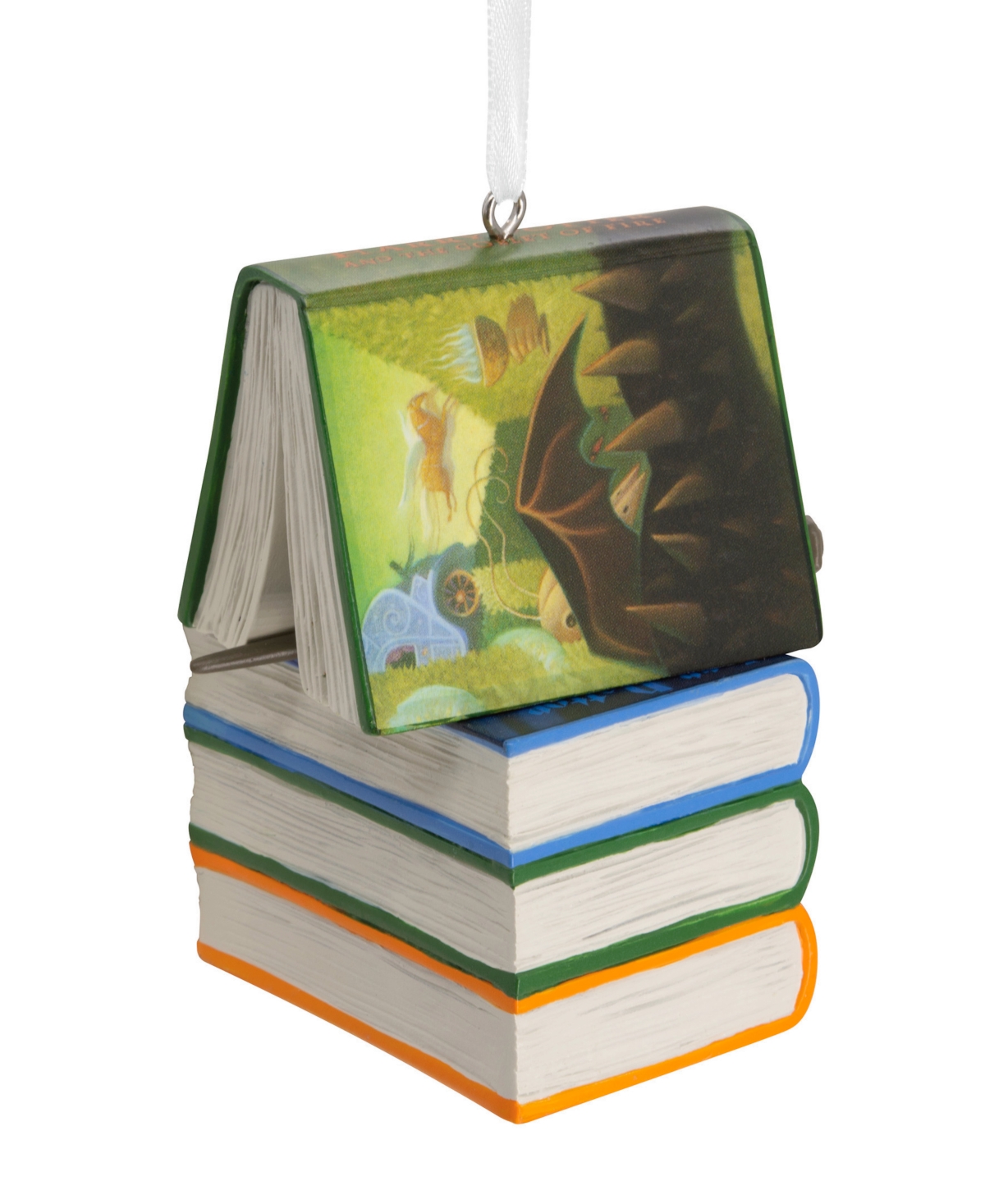 Hallmark Harry Potter Books And Wand Christmas Ornament In Multi-colored