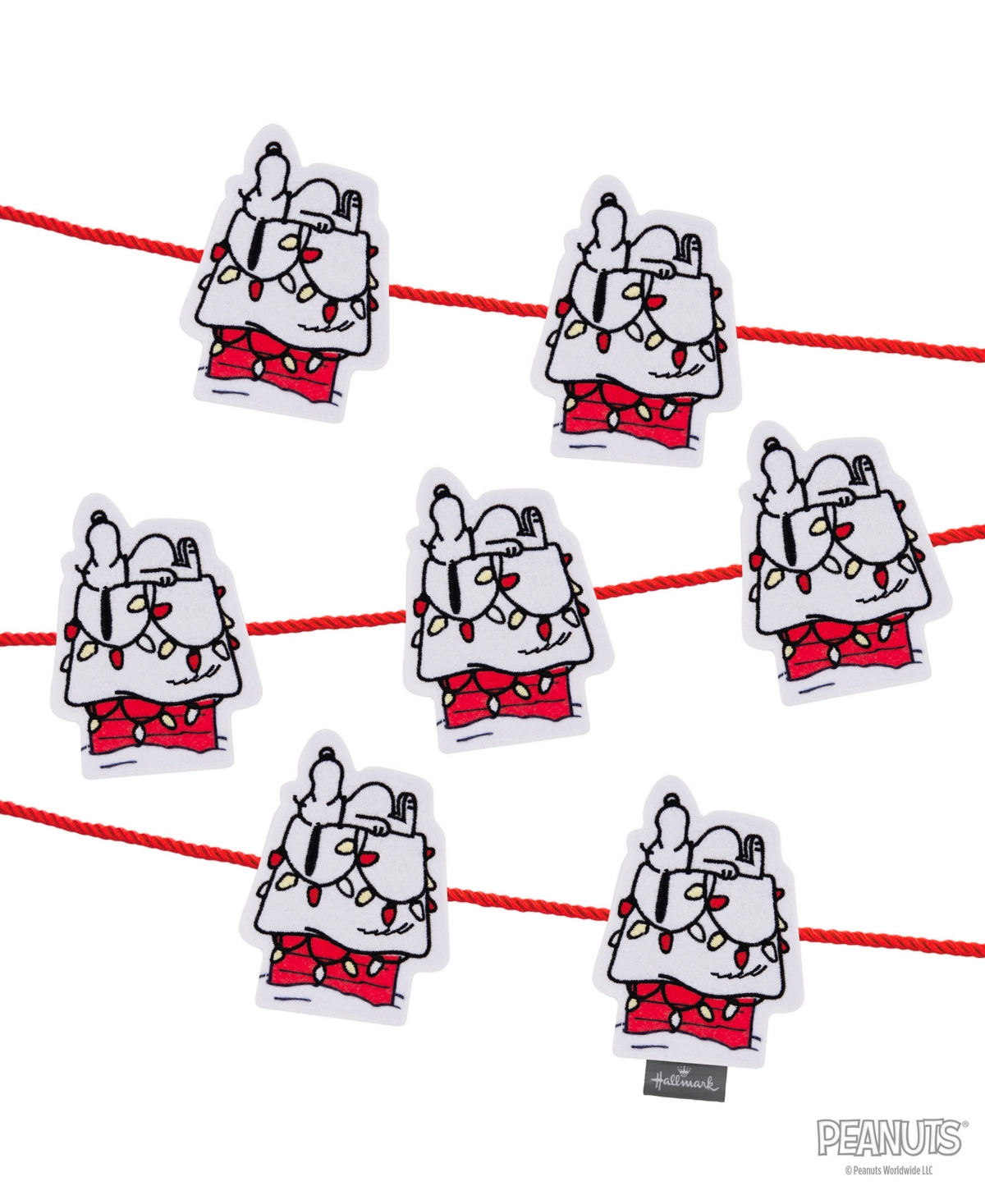 Hallmark Peanuts Snoopy Christmas Garland - Multi-colored