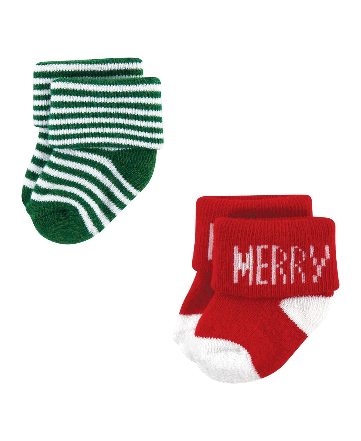 Hudson Baby Baby Boys Cotton Rich Newborn and Terry Socks, 12 Days Of Christmas Falala, Months - 12 days of christmas falala