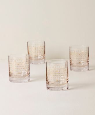 Tuscany Classics Gold Dust Double Old Fashioned Glasses, Set Of 4