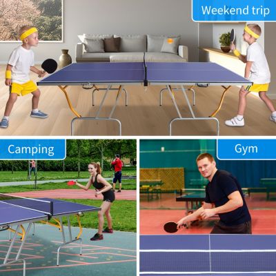 Streamdale Compact Foldable Ping-Pong Table Set Table, Paddles, Net, Balls