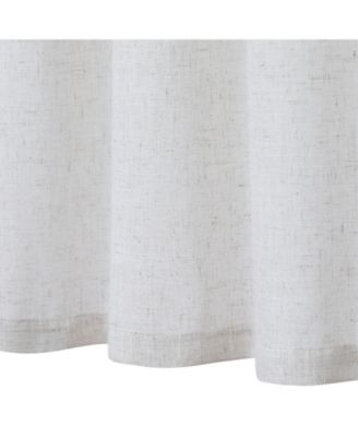 Linen Blend Kitchen Tier Window Curtain Pair, 52" x 30"