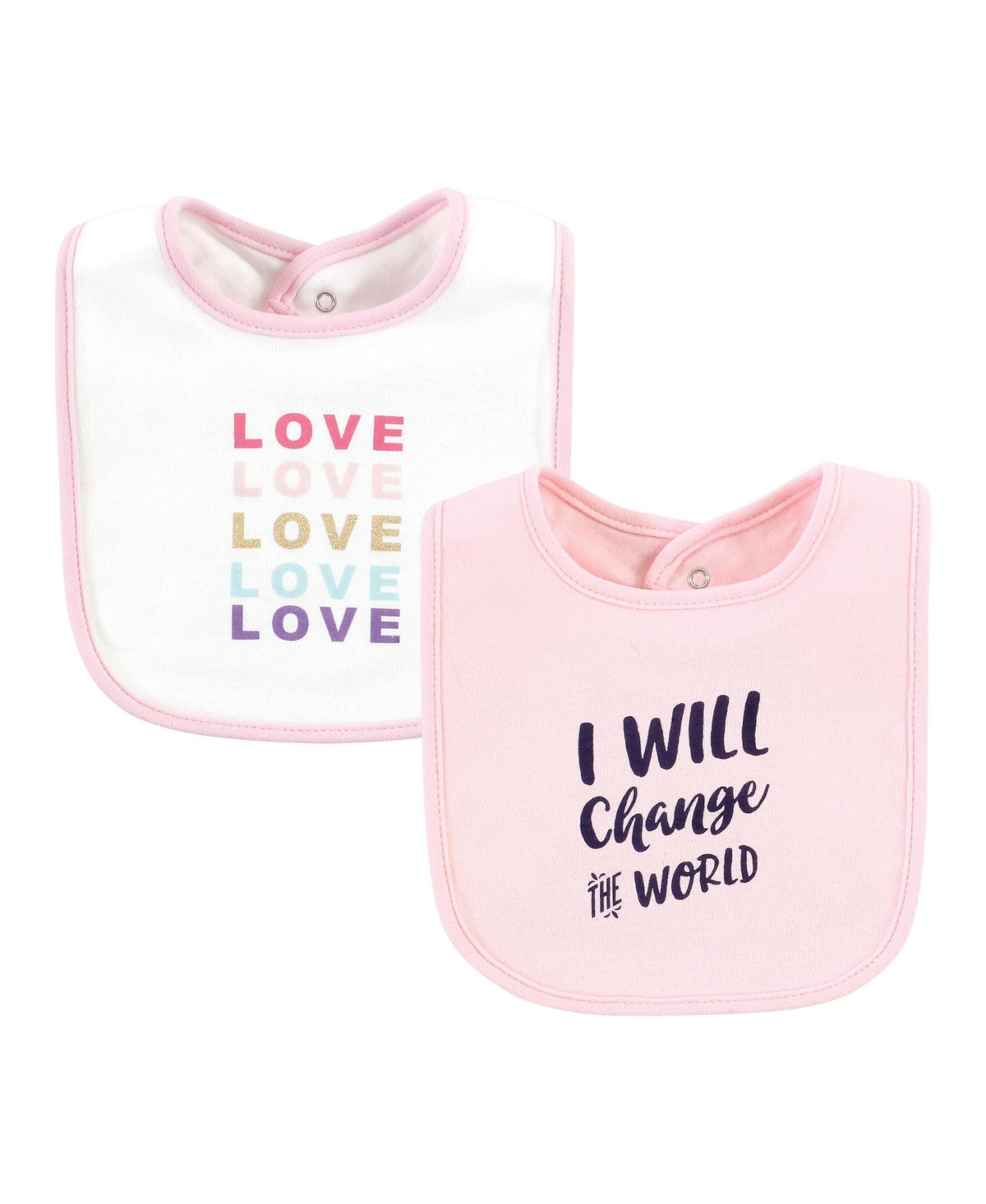 Hudson Baby Girls 10Pk Interlock Bibs