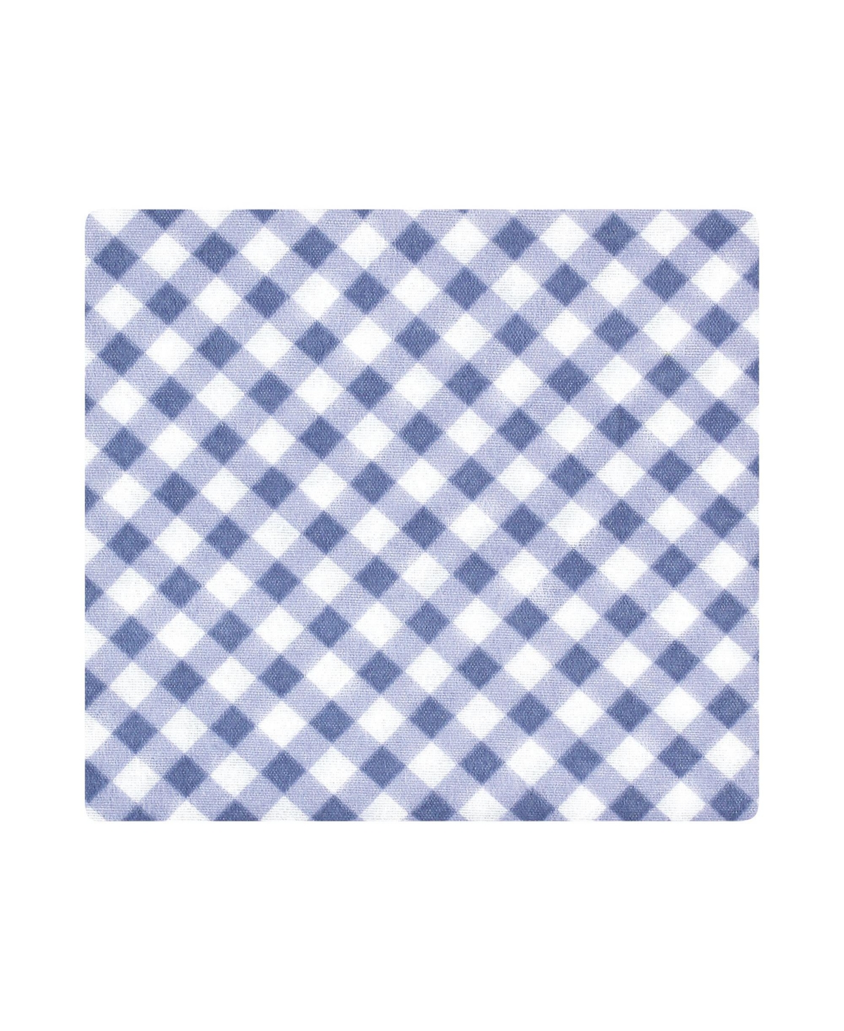 Hudson Baby Infant Girl Cotton Rich Flannel Receiving Blankets, One Size - Pink blue pretty floral
