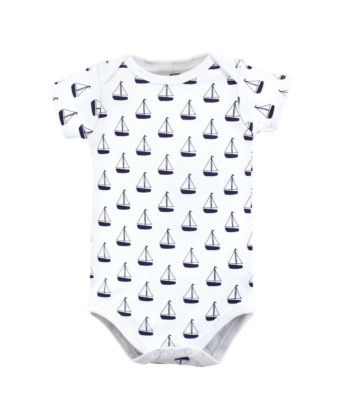 Hudson Baby Baby Boys Cotton Bodysuits,- Sailboat polo