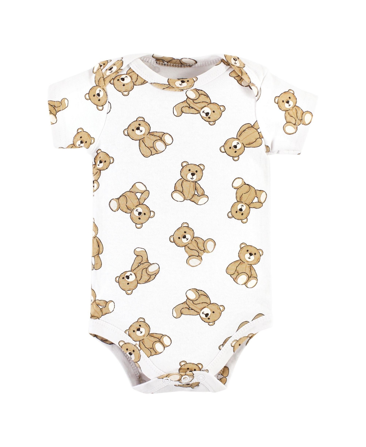 Hudson Baby Baby Boys Cotton Bodysuits, Bear Hugs - Teddy bears 3-pack